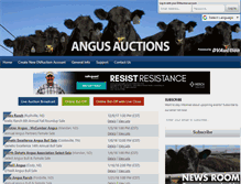 Tablet Screenshot of angusauctions.com